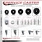 Service Caster 6 Inch Phenolic Swivel 34 Inch Threaded Stem Caster Set 2 Total Lock Brakes SCC-TSTTL20S615-PHR-34212-2-S-2 - alternate 2